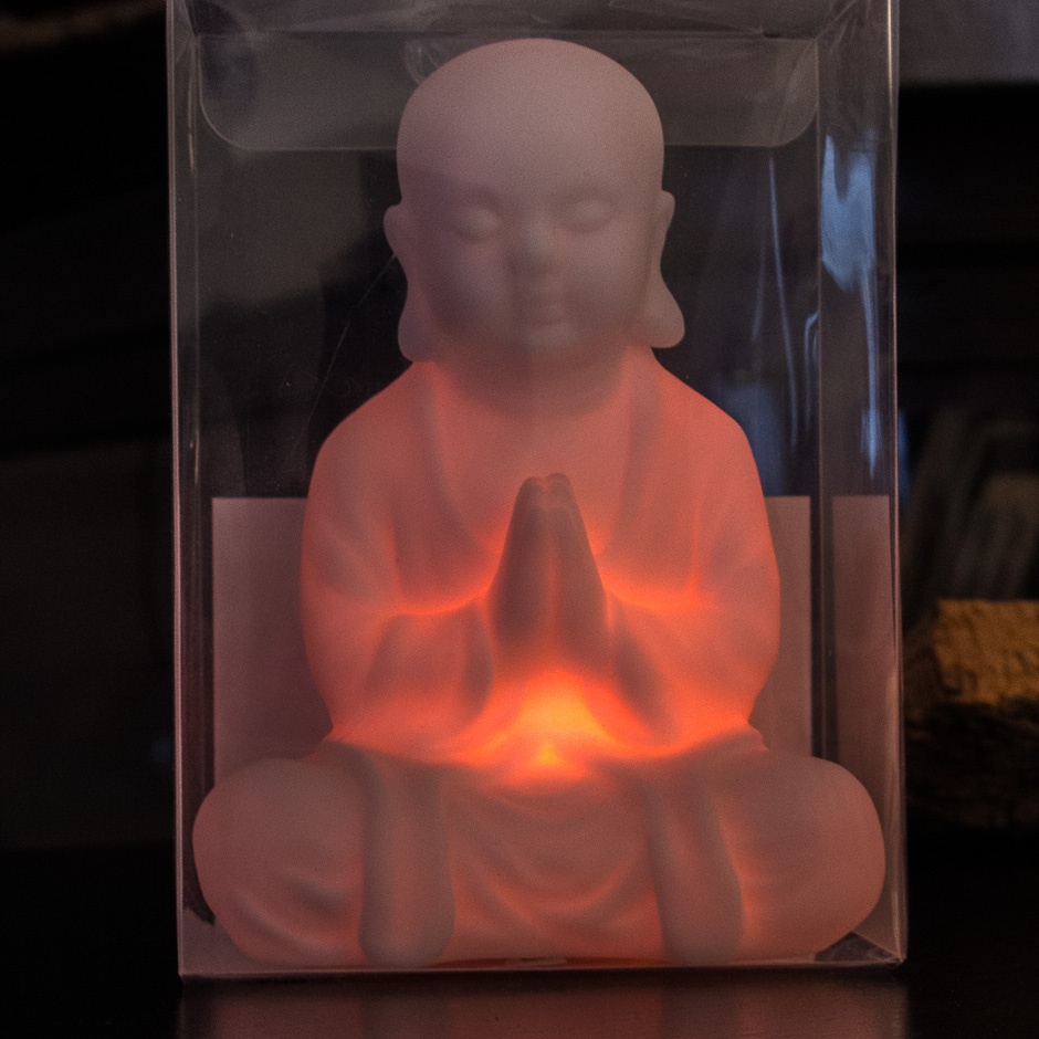 buddha in der box - orange