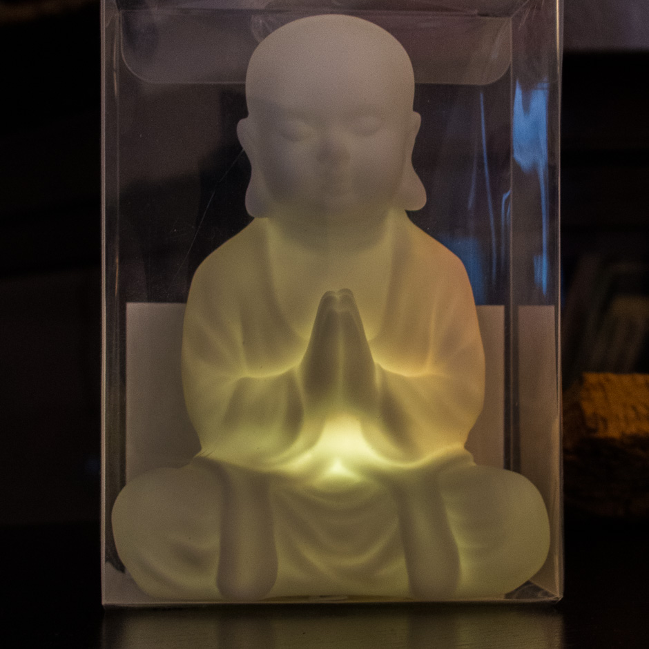 buddha in der box - gelb