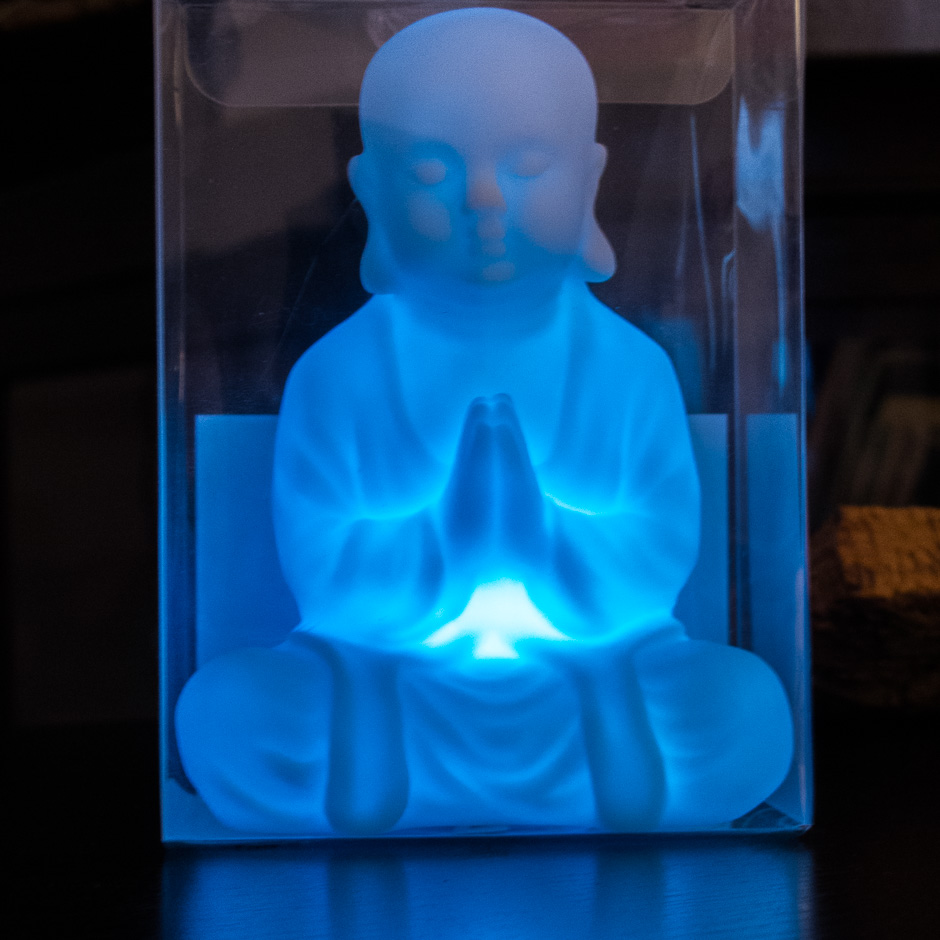 buddha in der box - blau